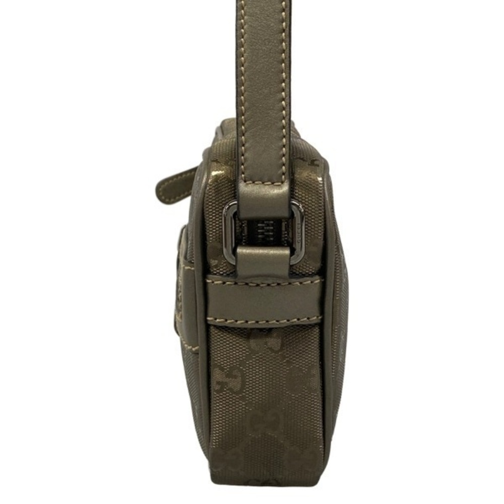 Gucci Shoulder Bag Imprime Leather Khaki Green - Picture 5 of 10